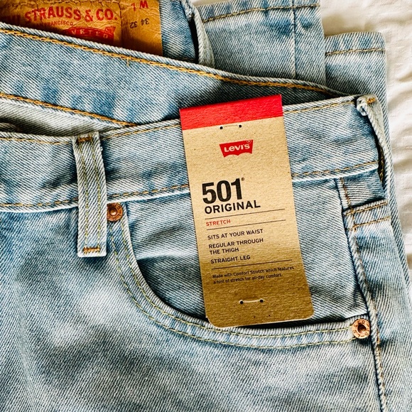 Levi’s 501 Brooklyn Steel Button Fly Straight Leg Jeans - Picture 3 of 8
